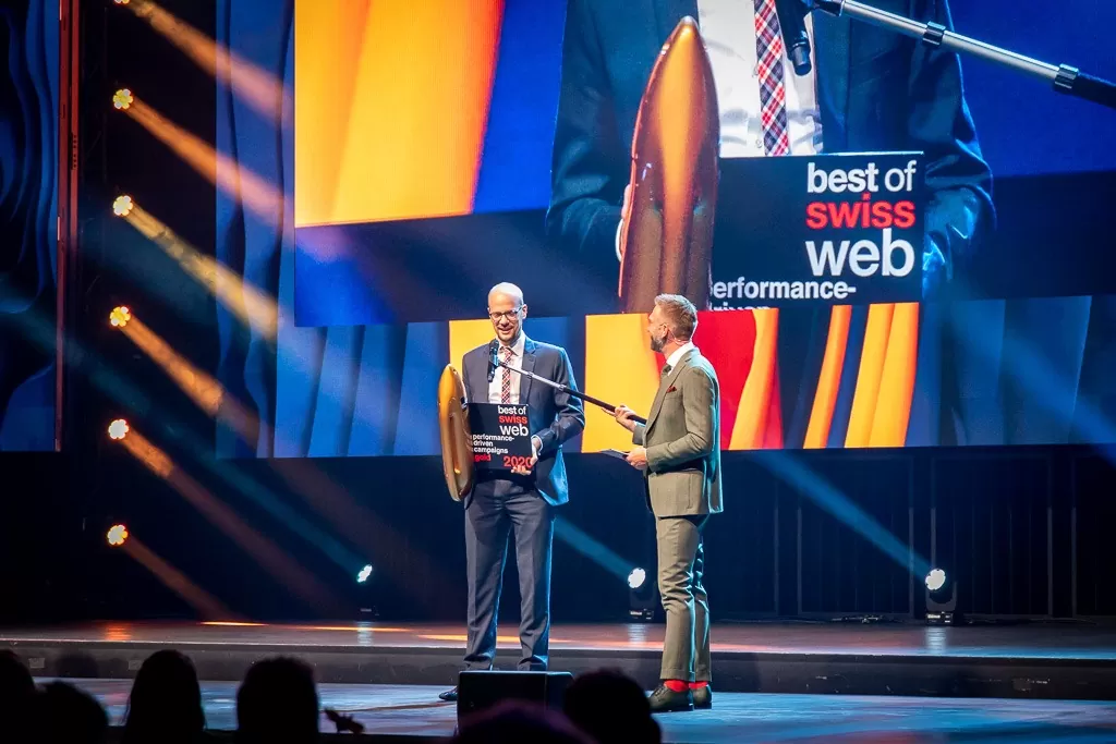BlueGlass Interactive an den Best of Swiss Web Awards 2020